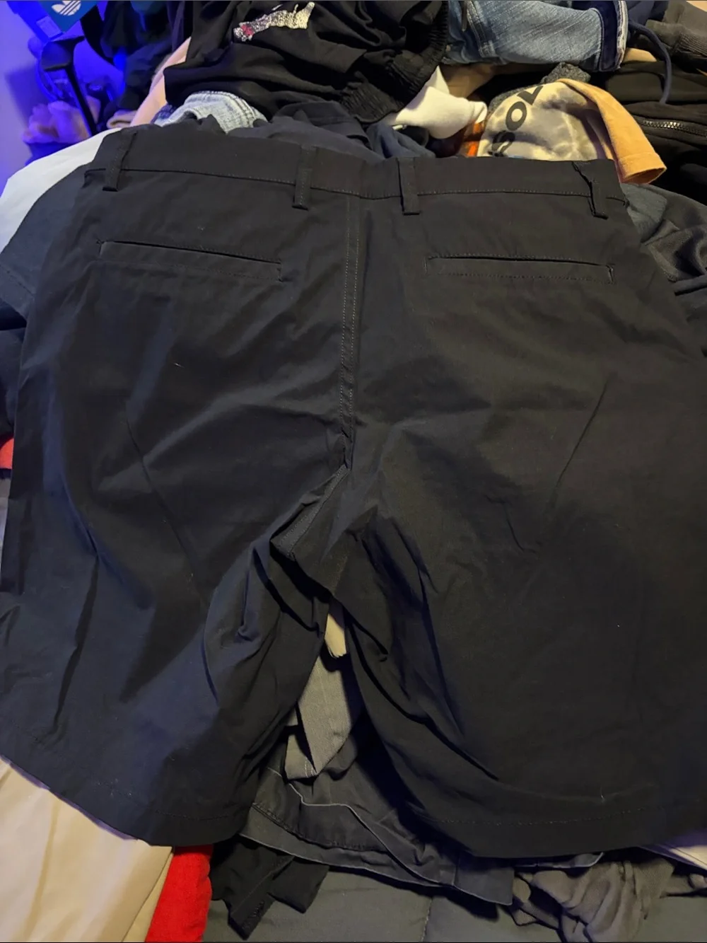 GAP Men's Black Flat-Front Casual Shorts